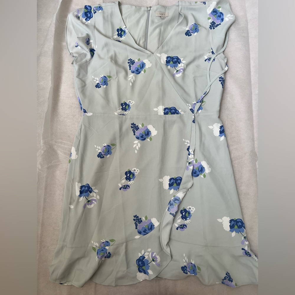 Loft baby blue dress